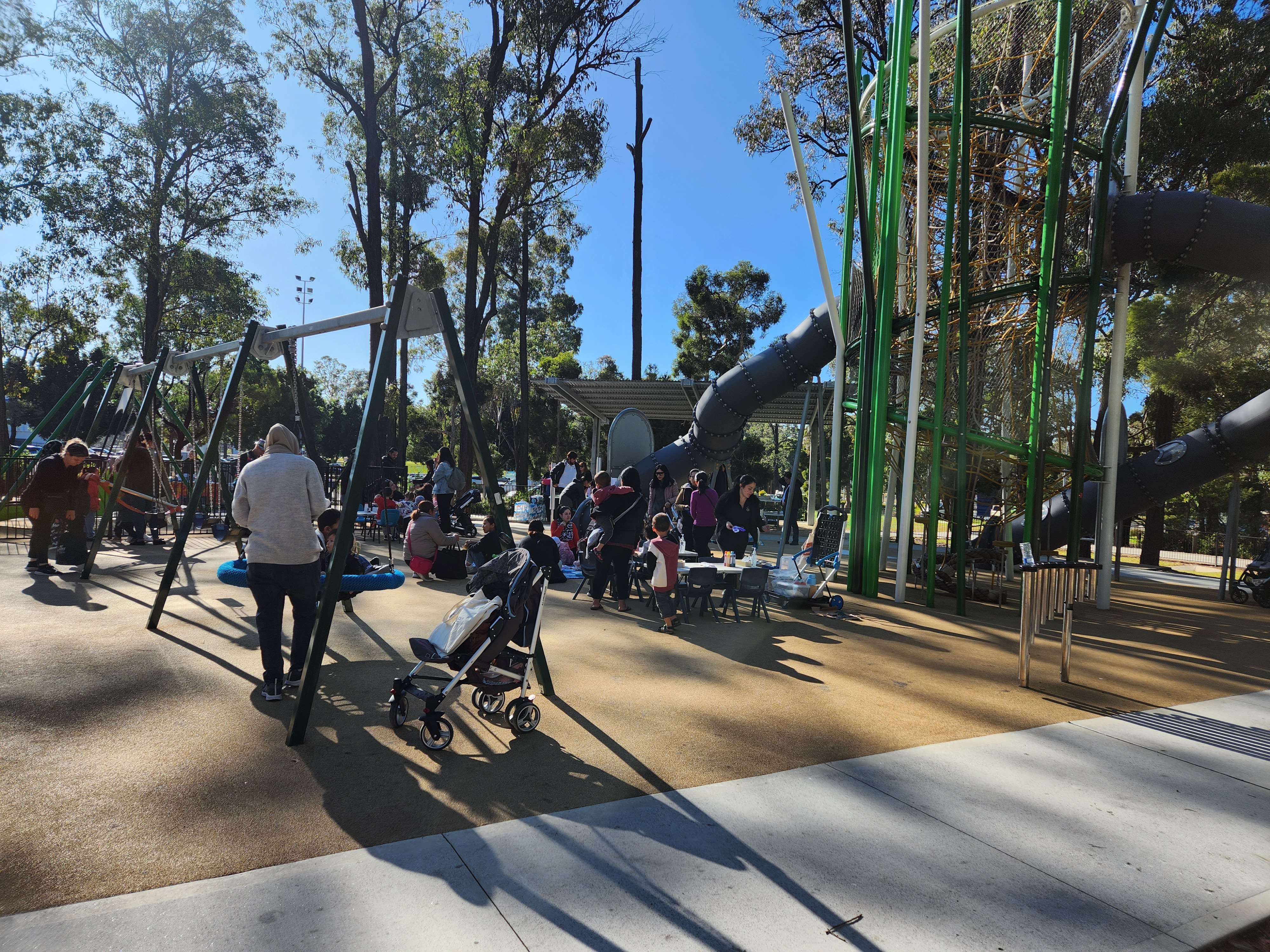 Families at the park